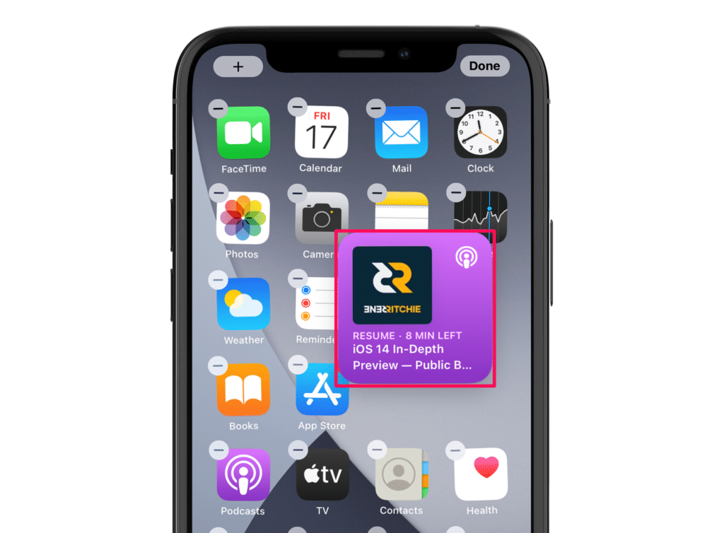 iOS 14 - Mover widget