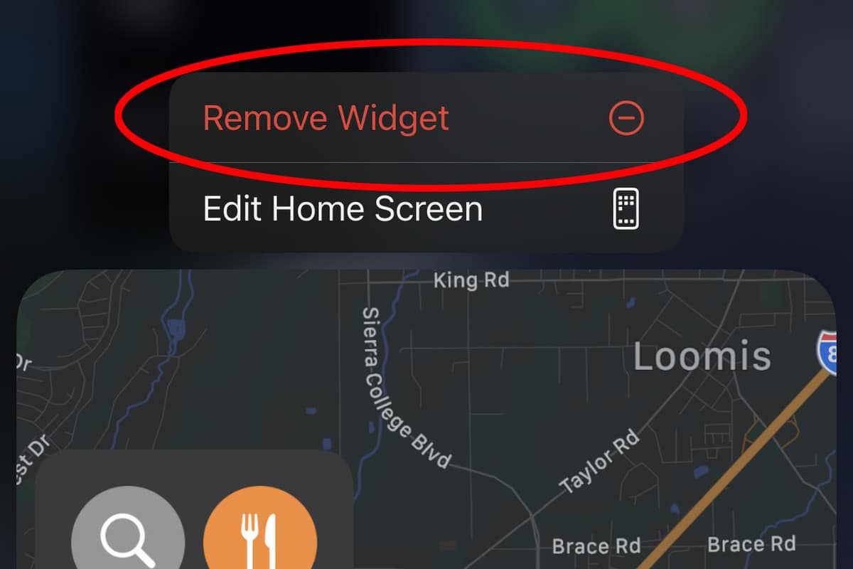 ios14 widgets menear eliminar