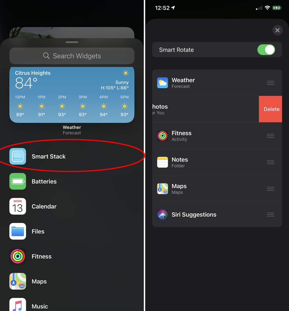 ios14 widgets mover smartstack