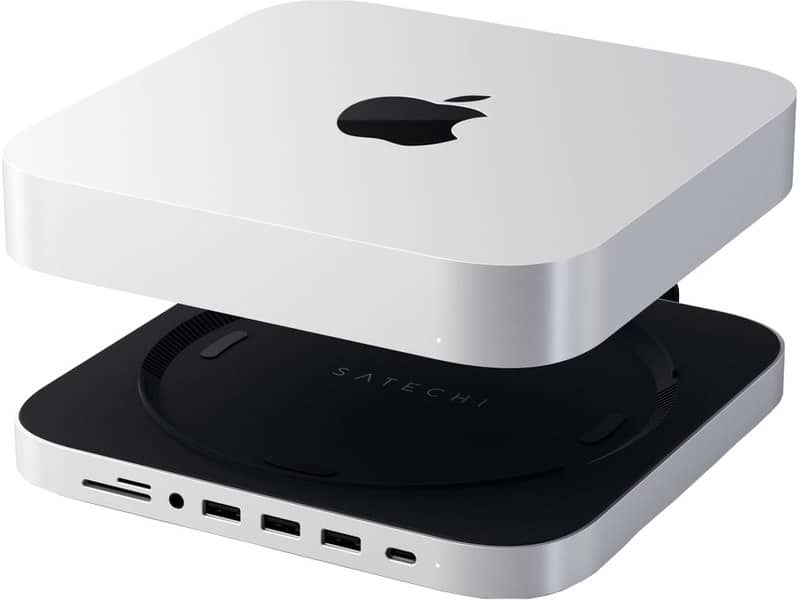 Docking station Mac mini 2018:2020 Satechi Stand&Hub Aluminio