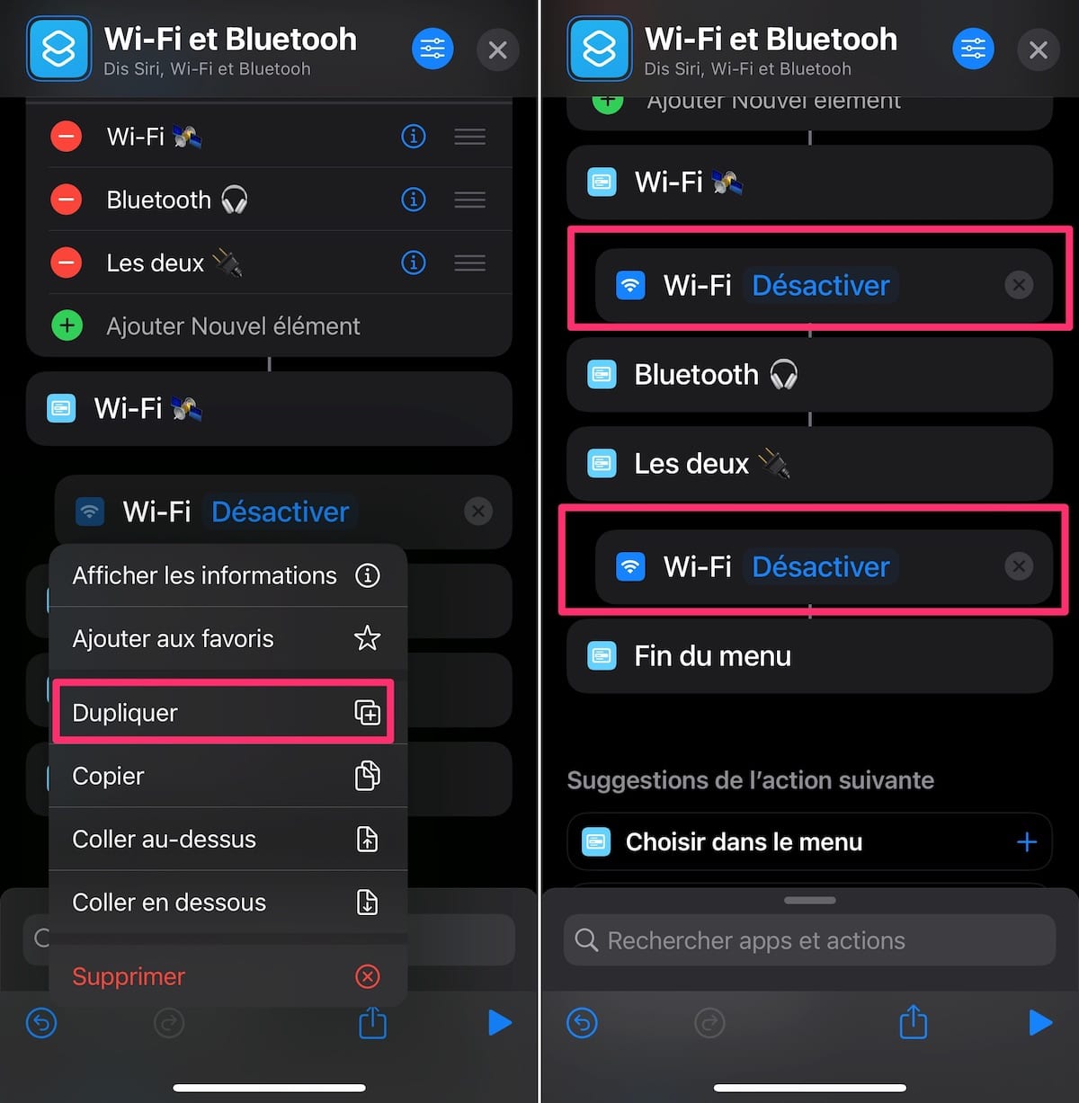 Acceso directo a la configuración Wi-Fi de iOS