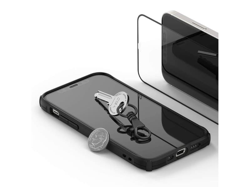iPhone protegido de objetos como llaves o monedas gracias a un cristal templado