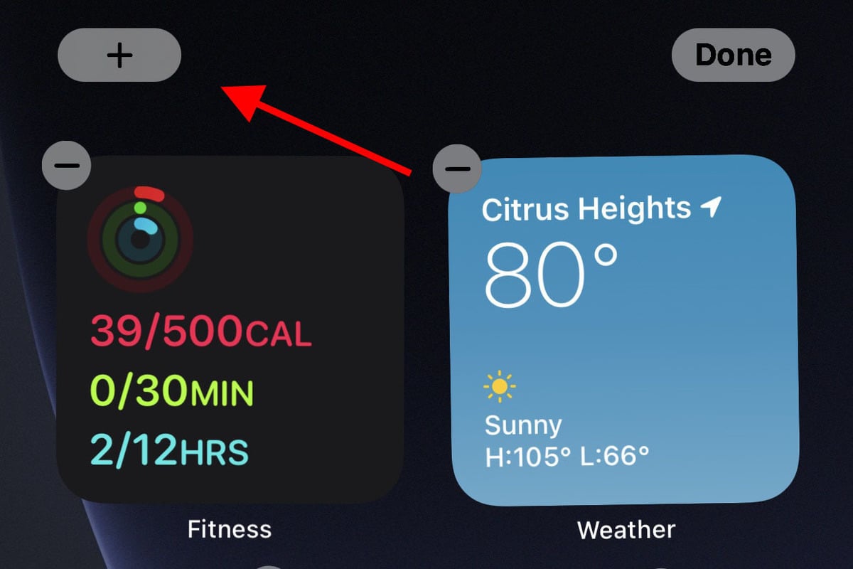 ios14 widgets menear añadir