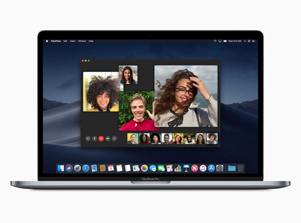 macOS Mojave Grupo FaceTime