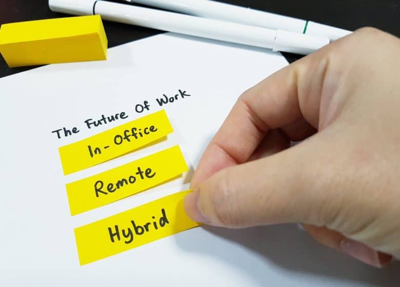 hybrid workplace by celia ong via shutterstock